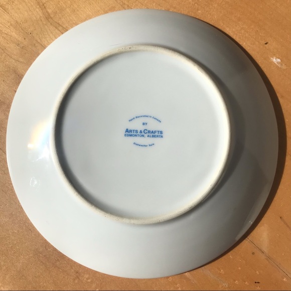 Vintage winter Christmas animal themed side serving dish plate gold trim mug - Picture 3 of 10